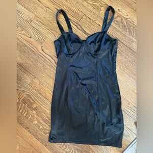 Black Slip Corset Dress NWT